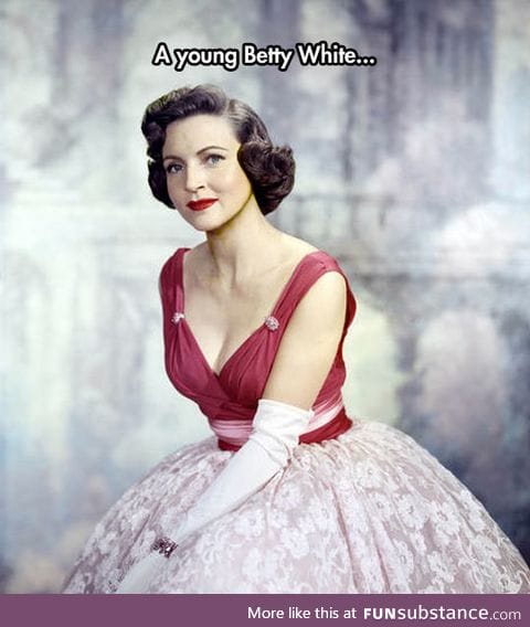 A young Betty White