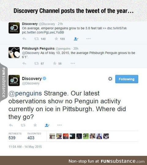 Discovery channel burn