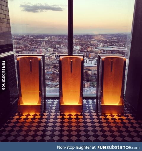 Urinals at The Shard in London