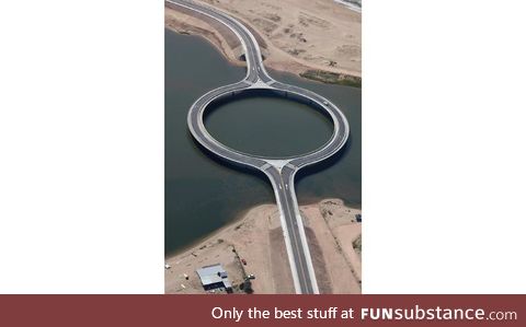 Circular bridge in Uruguay