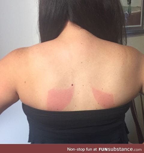 My forever alone sunscreen application