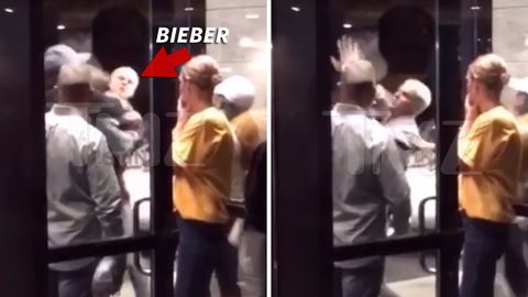 Justin Bieber gets beaten in a fist fight caught on camera