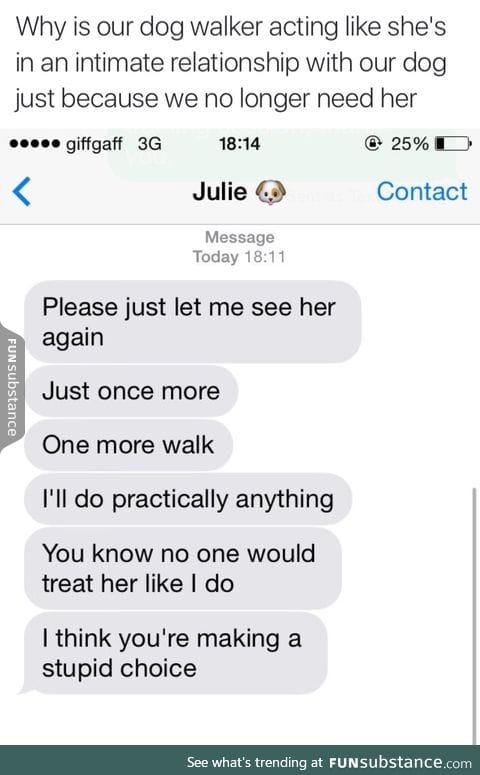 i mean, i'd do the same thing as julie