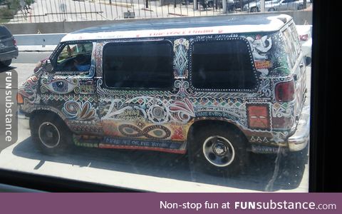 So on my trip to Tx. And found a Hippie van in L.A.
