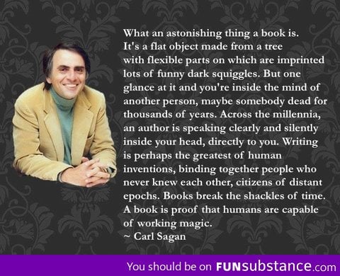 Carl Sagan on Books