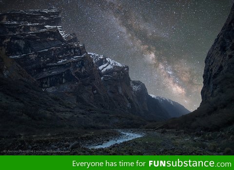 Milky Way above the Himalayas