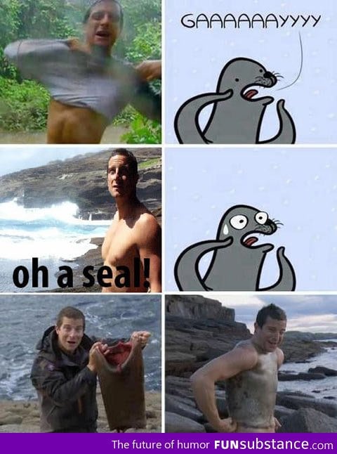 No one messes with Bear Grylls