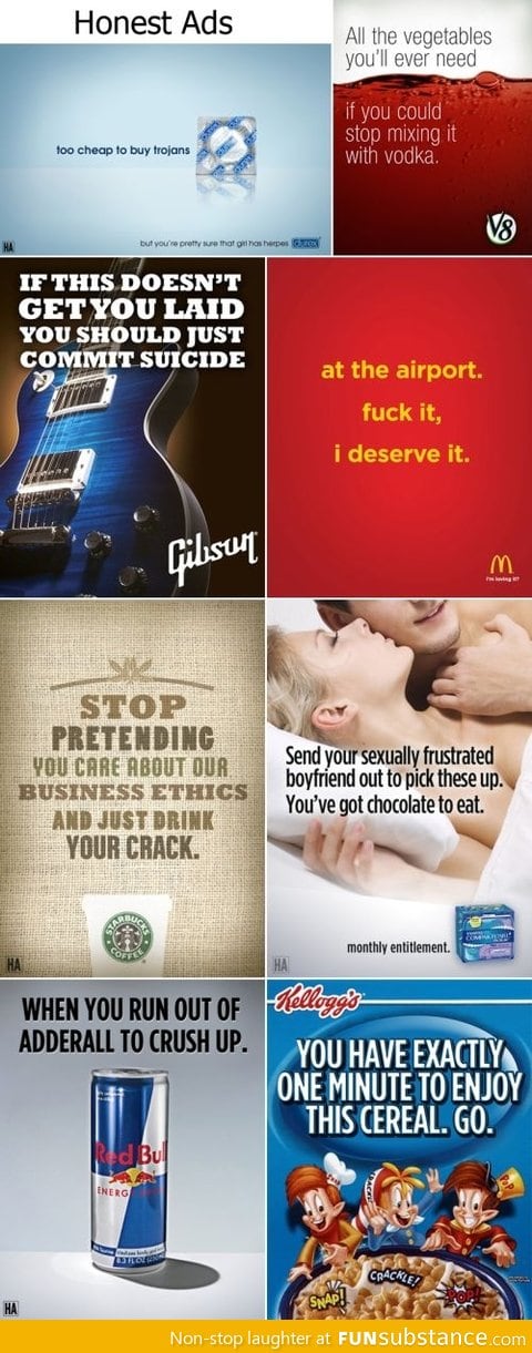 If advertisements were honest