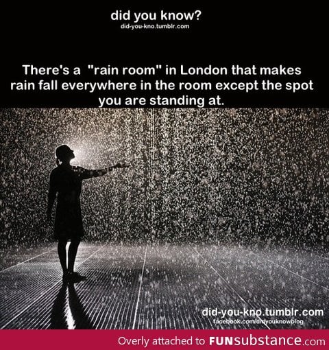 Rain room in London