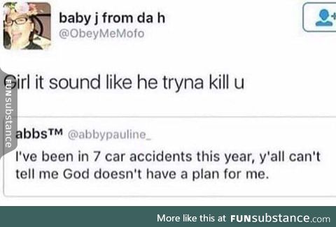 Sounds like he's telling you to be a better driver!