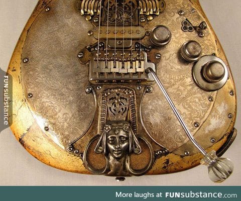 Beautiful steampunk guitar