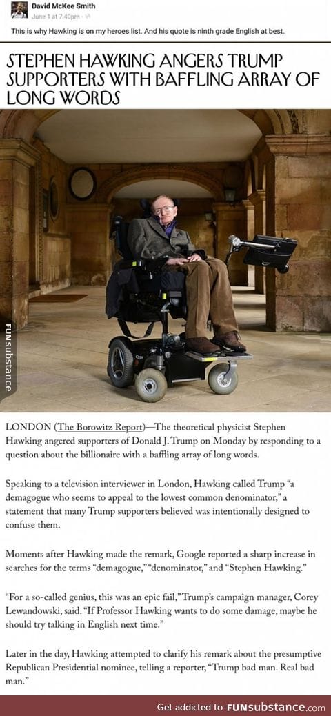 Make America dumb again
