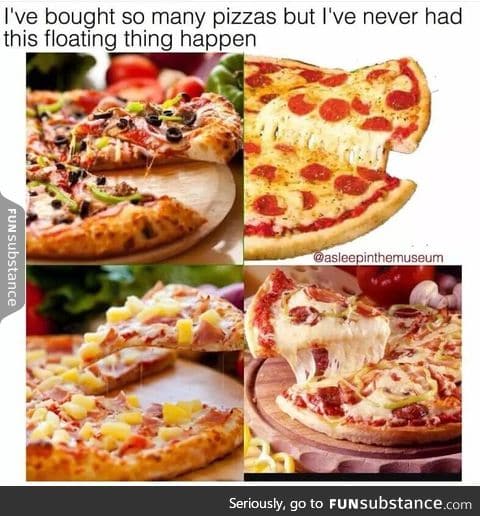 Floating pizza thing