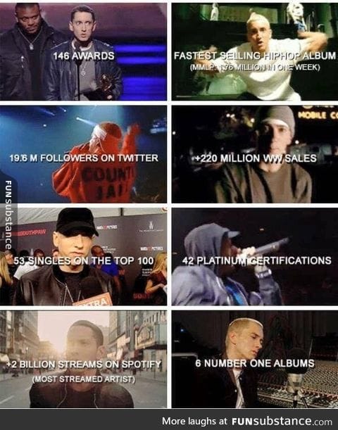 And haters be like "there are plenty of other white rappers better than him"