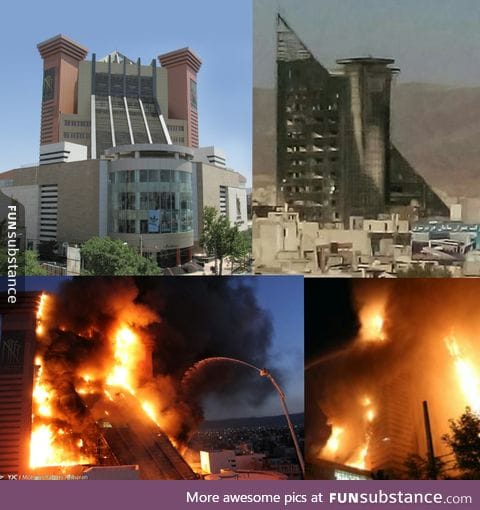 Big mall in Iran burned  in crazy fire!