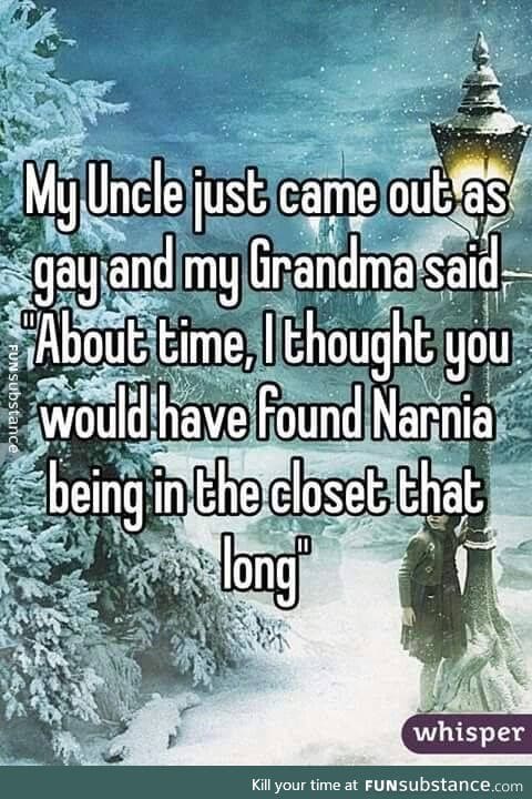 Did you find Narnia yet?