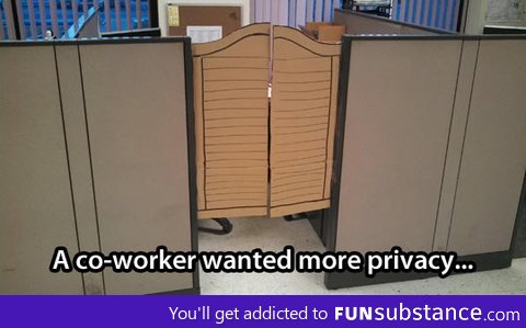 Cubicle privacy
