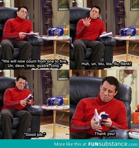 Good job, Joey