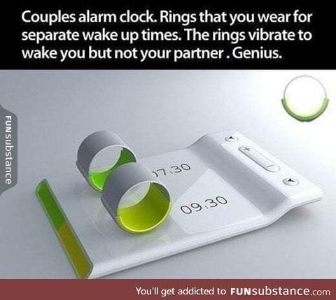 Clever alarm clock concept