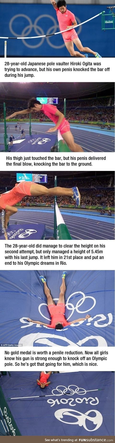 His junk crushed his Olympic Dreams