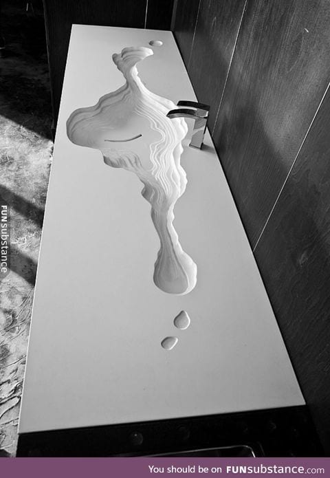 Topographic sink