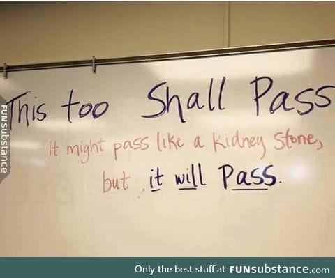 Encouraging but still honest as hell