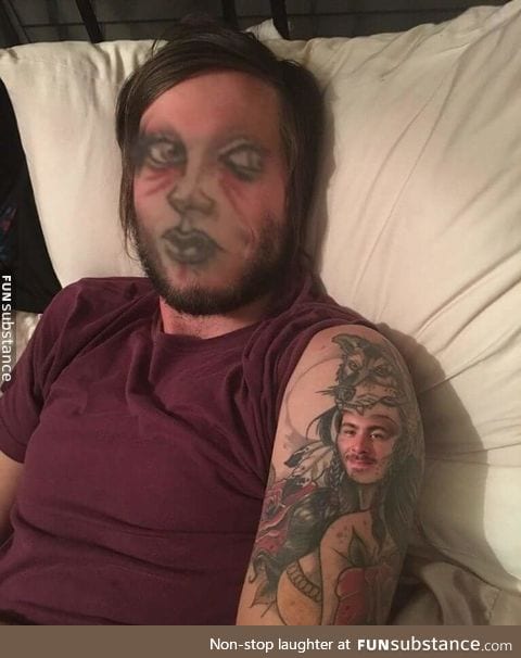 Face swapping a tattoo