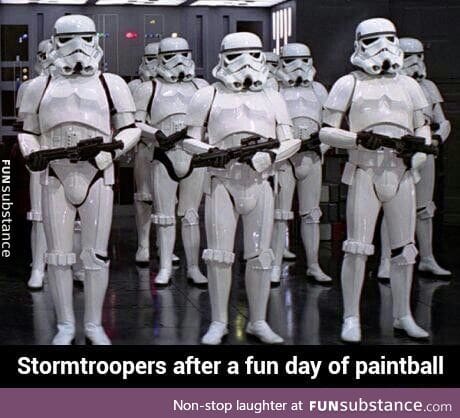 Stormtroopers after paintball
