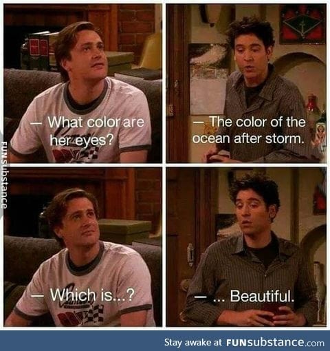 Color of her eyes!