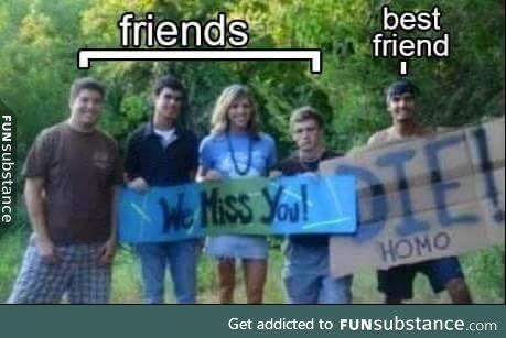Normal friends vs best friends