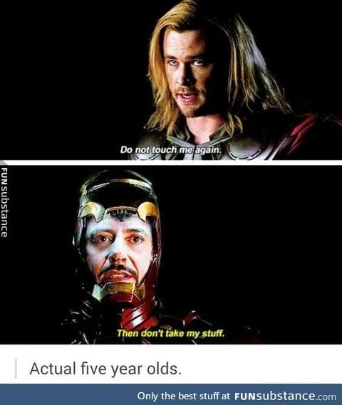 Giving each other the death stare.