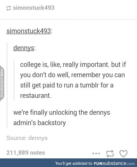 The Dennys blog is a mess