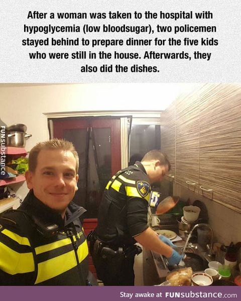 Two policemen doing the right thing