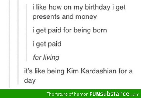 Money on birthday