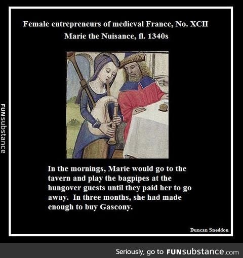 I have found my dream job! *grabs bagpipes*