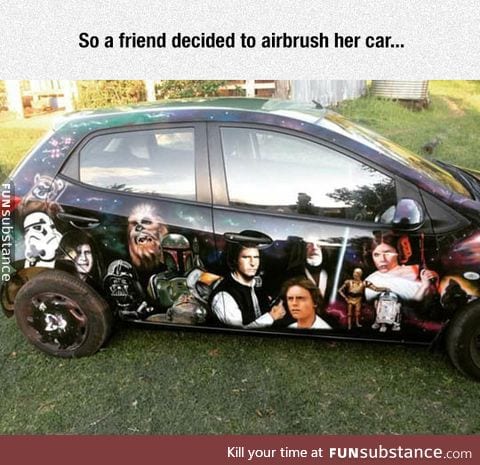 Airbrush job on point