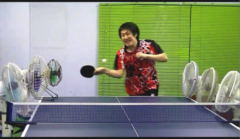 Just a casual ping pong player