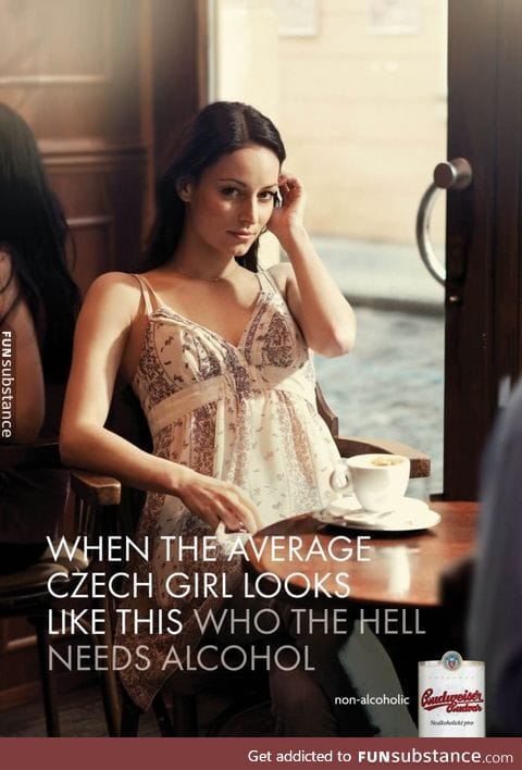 Czech advertisement for Budweiser
