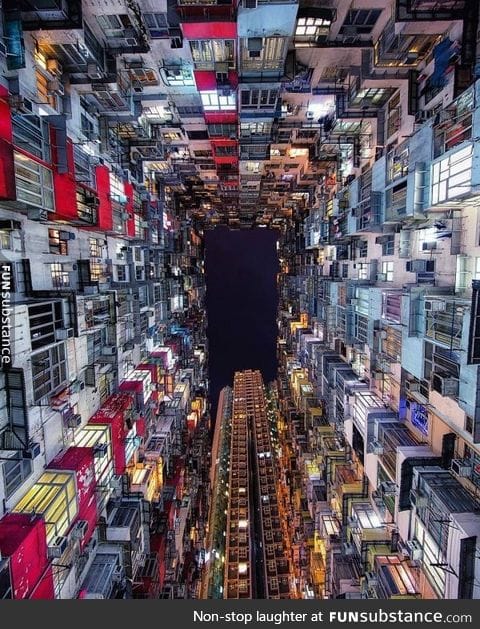 Looking up in Hong Kong