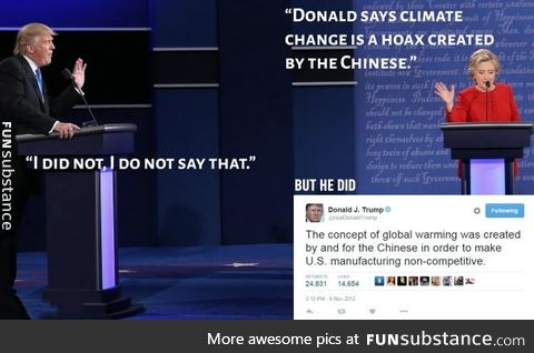 Trump on climate change hoax