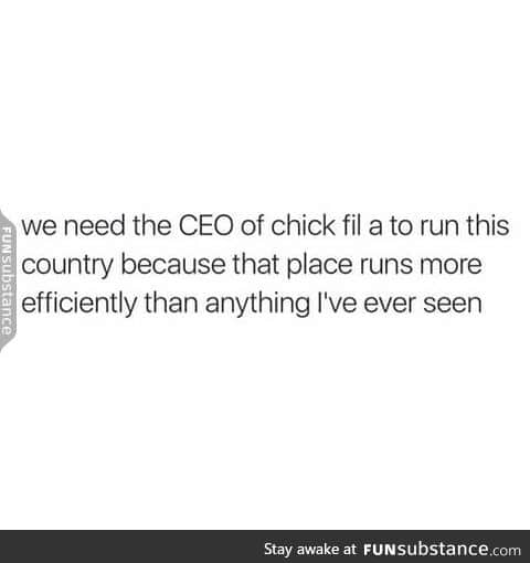 chick fil a is always on point