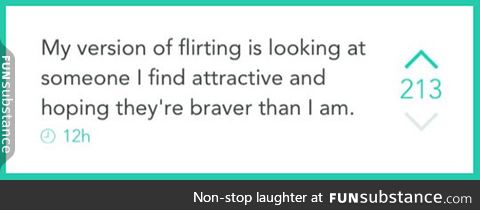 My type of flirting