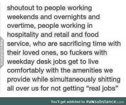 Shout out to those working overtime