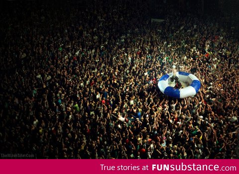 Rammstein: Crowd surfing done right