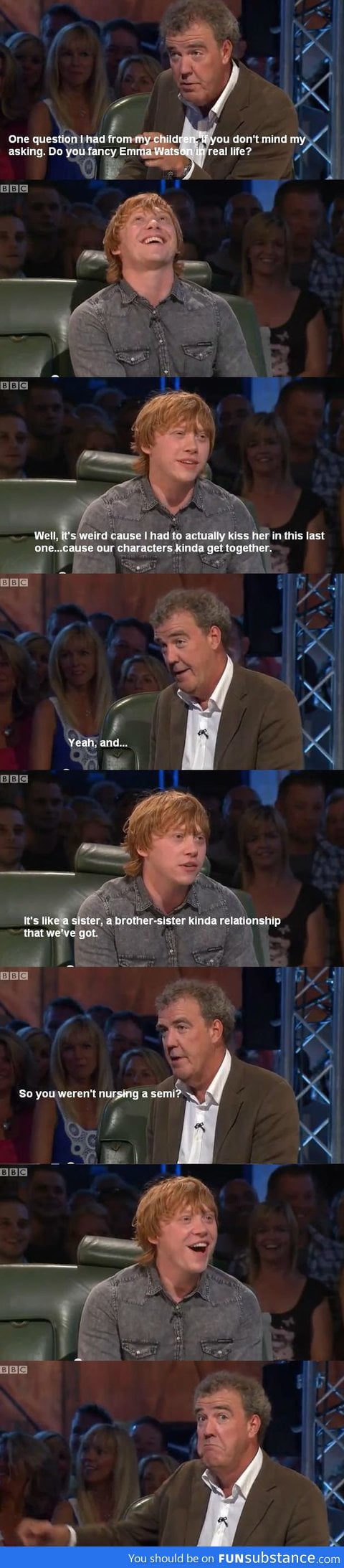 Rupert Grint on Top Gear