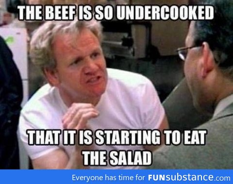What my friend says about medium rare steaks