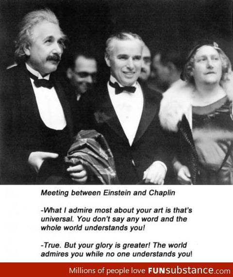 What happened when Einstein met Chaplin