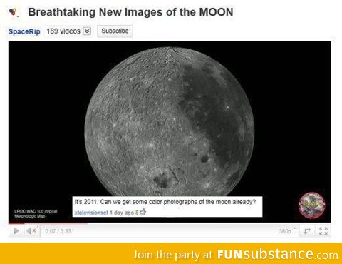 Color photos of the moon