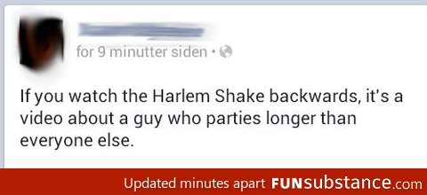 Harlem shake backwards