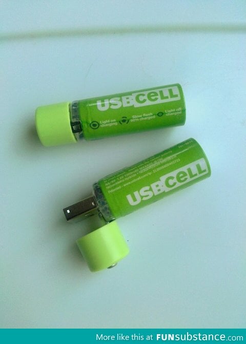 USB rechargeable batteries